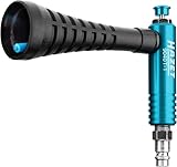 Pistolet à air comprimé HAZET 9040T 1, buse de tourbillonnement pour impulsion d'air, pression de service 6 bars, poignée ergonomique, pour un enlèvement rapide des copeaux, tapis de sol, jantes