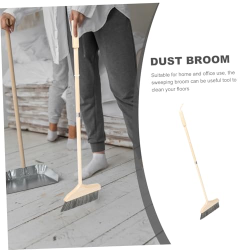FOMIYES Weicher Langstiel Besen mit Weichen Borsten Staubbesen für Holzböden Sanfte Reinigung von Ecken und Teppichen Ergonomischer Haushaltsbesen für Küche und Wohnzimmer Biegfest und – Bild 6