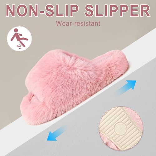 Chaussons pour filles à bout ouvert en mousse à mémoire de forme - 3