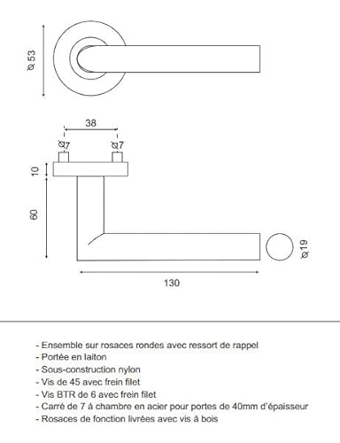 Eurowale Pomerol Ständer aus satiniertem Gold, PVD-Rosette