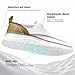 Mens Casual Slip in Shoes Boat Slip On Loafers Fashion Walking Dress Sneakers Work Lightweight Mesh Oxfords Soft Sole White