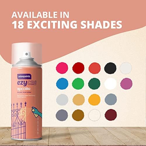 Image of Asian Paints ezyCR8 Apcolite DIY Spray Paint - Golden Brown, 400ml, 100% Acrylic | Multi-Surface Use: Metal, Wood & Walls