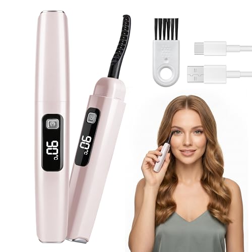 SVIFETEX Recourbe-Cils Chauffant Électrique avec Écran LED, 6 Niveaux de Température, Chauffage Rapide en 10s, Rechargeable USB-C,...