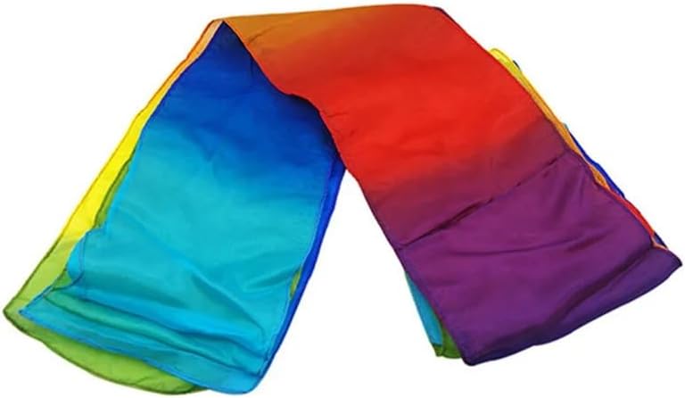 SUMAG Multicolored Silk Streamer (5m × 16cm/16.4ft × 6.3in) Magic Tricks Quality Silk Streamers Magic Accessories for Magicians Stage Illusions Props