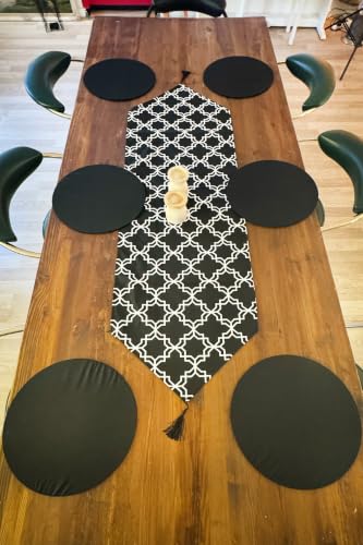 Runner Amerikan Servis Masa Örtüsü 6130 Siyah 145 X 40