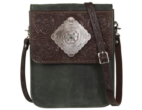 Angel Ranch Emerald Collection Conceal Carry Crossbody Green