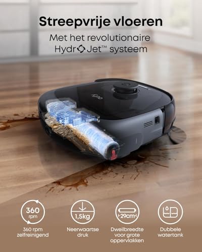 Eufy Omni E28 Robotstofzuiger met Dweil, 20.000Pa Zuigkracht, Draagbare Dieptereiniger, Haarvrije DuoSpiral Borstels, Hoekreiniging - Afbeelding 6