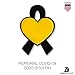 Covid-19 Awareness Black Ribbon Pin,Fundraising COVID Cause enamel badge,Black Yellow Ribbon Memorial Lost in Covid Friend family member pin,Hope Ribbon Brooch charity, Alloy Steel, enamel