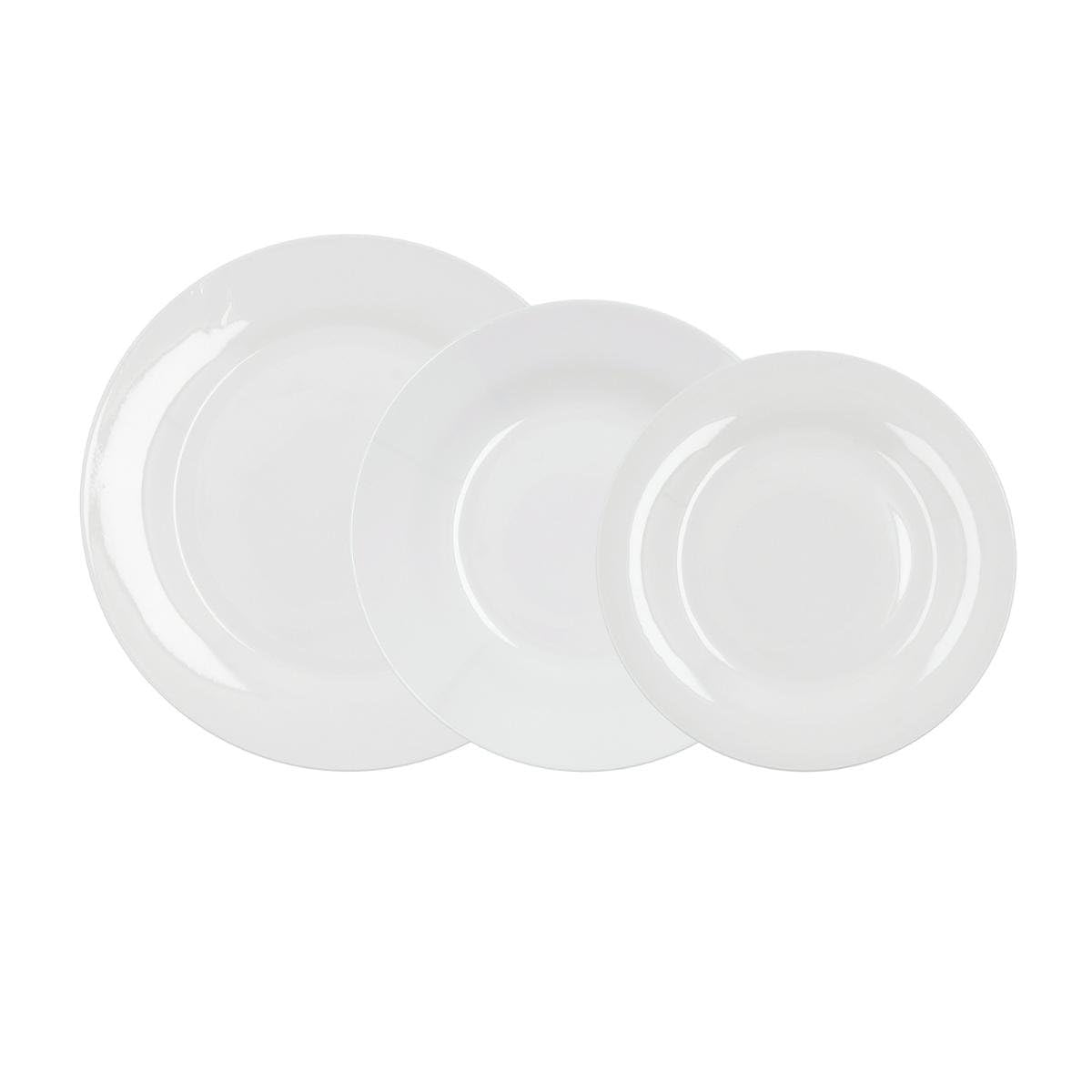 Bidasoa LIS - Vajilla de Porcelana blanca 18 Piezas