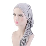 Donkivvy Chemo Turban für Krebs Frauen Krebs Kopfbedeckung Headwrap Schals Gap Kunstseide Turban Kappe Elastische Kopfbedeckung Chemo Damen Kopfbedeckung für Krebs Frauen Chemotherapie