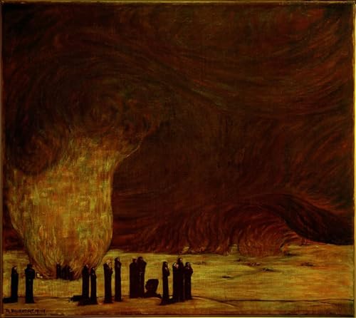 Pinturas sobre lienzo Apocalisse di para decorar el salón con arte clásico de 60x90cm