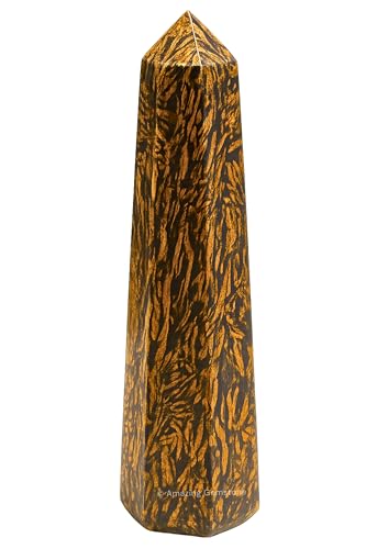 Image of Amazing Gemstone Mariyam Jasper Calligraphy Jasper Crystal Towers ~ Natural Healing Crystal Point Obelisk for Reiki Healing and Crystal Grid (2 inch to 3 inch INCH)