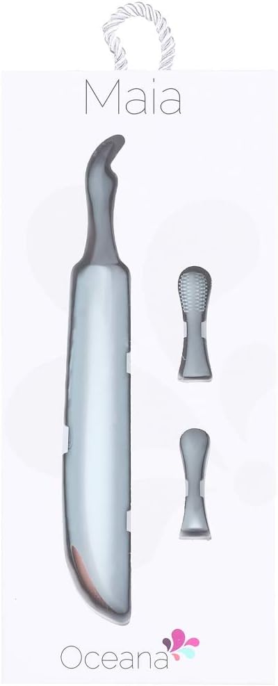 Oceana Super Charged 15-Function Sonic with 3 Sleeves USB Rechargeable Vibrator - Light Blue