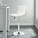 Deisy Dee Waterproof Bar Stool Chair Covers, PU Leather Barstools Chair Covers, Spandex Slipcover for Short Stool Chairs (Cream, 2)