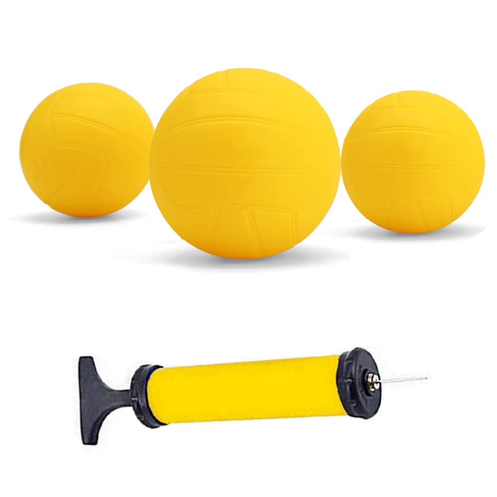 metaballSpike Replacement Game Balls 3-Pack（One 5 inch and Two 3.5 inch） with Pump Compatible with Spike Standard Game Set