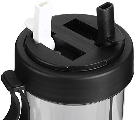 21Oz Portable Water Bottle, Two Straws Water Cup Dual Use Drink Cup Travel Drinking Bottle Sports Water Bottles with Straw and Lid for Outdoor Travel Sport