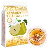 Rock Sugar Snow Pear Jasmine Tea Bag, 250g/8.81oz (5g*50bags) 冰糖雪梨茉莉茶 Wolfberry, Goji Koffeinfrei Aromatisierte Köstliche Getränke Kräutertee, Kombination von Blumente