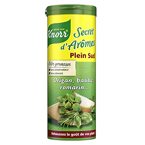 Knorr Assaisonnement en poudre, Herbes Aromatiques, Aromates en poudre saveurs du Sud, 60g