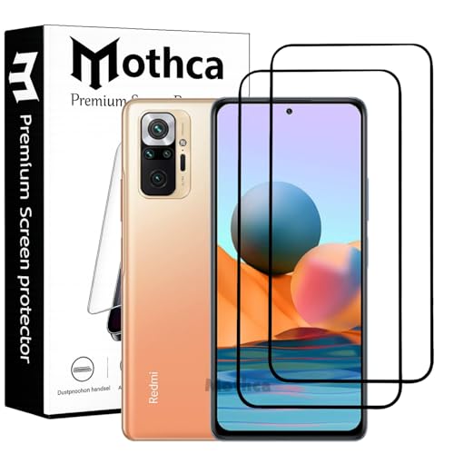 Image of Mothca Tempered Glass Compatible for Redmi Note 10 Pro /Note 10 Pro Max /Poco F3 / Redmi K40 / K40 Pro / K40 Pro Plus with Edge to Edge Coverage - Case Friendly, Free Installation Kit (Pack of 2)