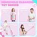 SMILESSKIDDO Kids Vacuum That Really Works - Toddler Toy Vacuum with 2 Nozzles & 5 Cleaning Set Accessories, Sound and Ball Popping Action, Pretend Play Housekeeping Toys Gifts for Girls & Boys