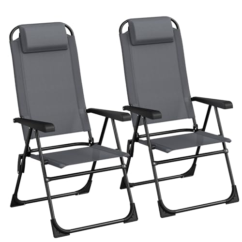 TLSUNNY 5-Position Reclining Folding Chair