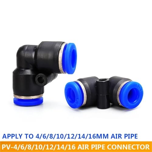 Acoplamiento rápido de neumática PV12 para manguera de 12mm sin fugas 3