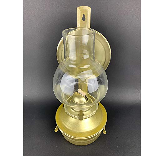 GCMJ Lampe À Pétrole, Lanterne De Camping À L'ancienne, Coupe-vent Réglable Avec Des Mèches Lampes À Huile Décor Domestique