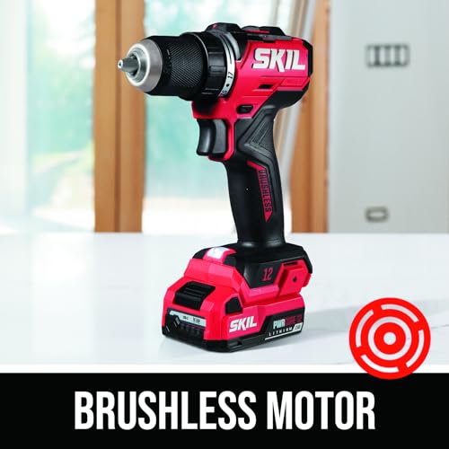 SKIL 12V Brushless Cordless 1/2-Inch Compact Drill Driver Kit Including 2.0Ah USB-C Battery and 20W Charger - DL6290A-11 thumbnail 8