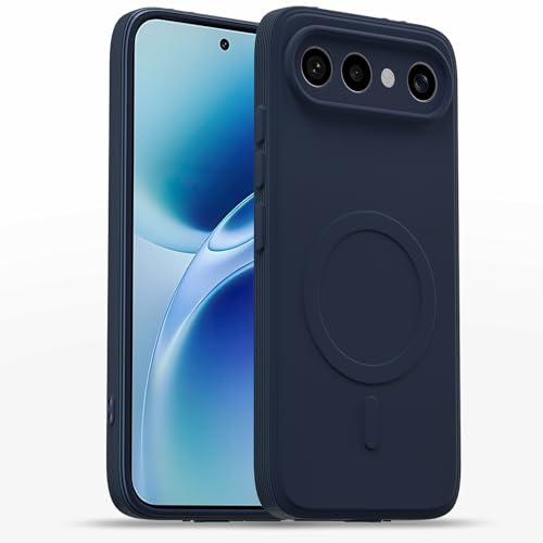 Image of Pikkme Back Cover for Vivo X300 FE 5G Soft Matte Silicone Mag-Safe Design (Mag-Safe Not Support) Camera Protection | Slim Fit Bumper Cover (Blue)