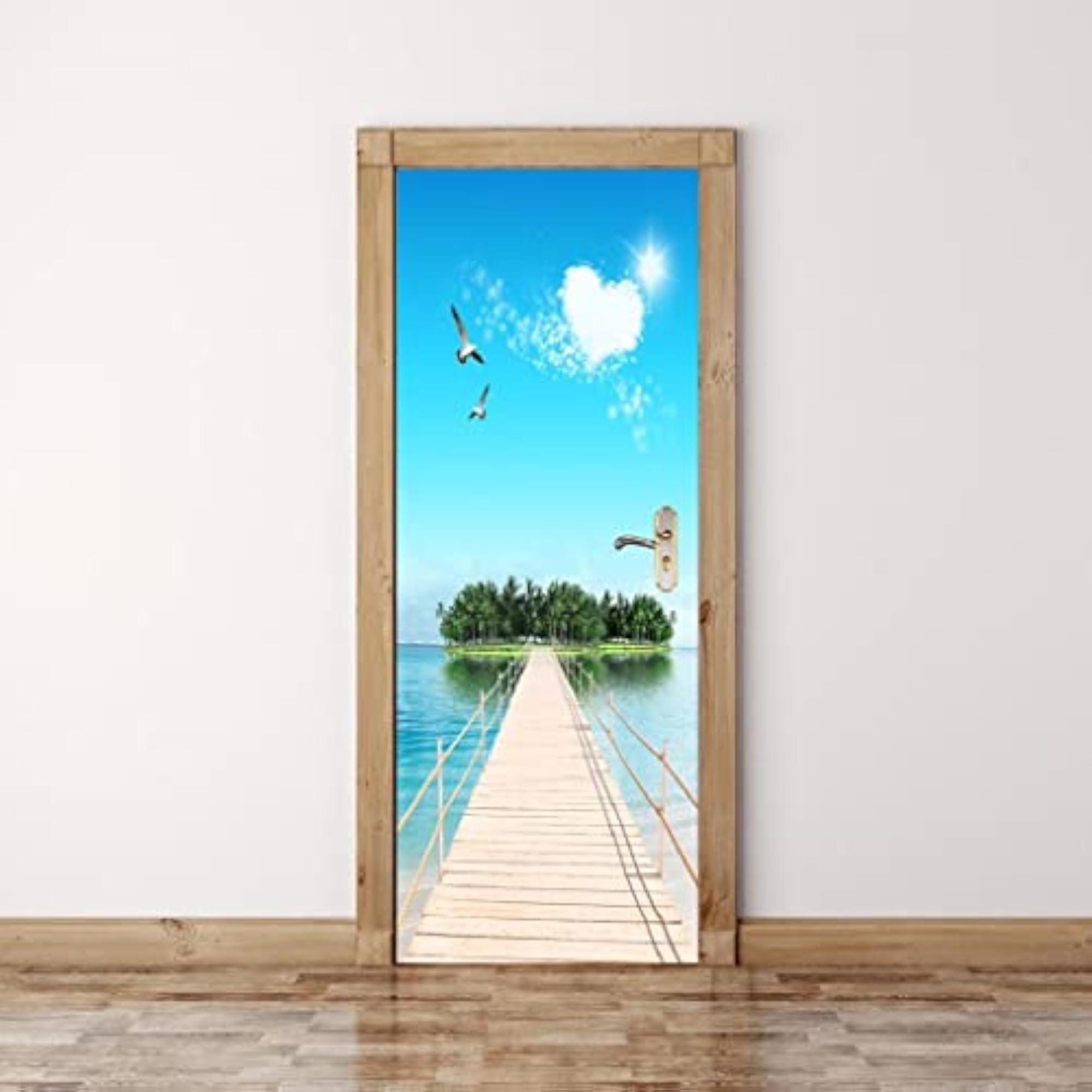 Creative 3D Door Stickers Removable Wall Poster