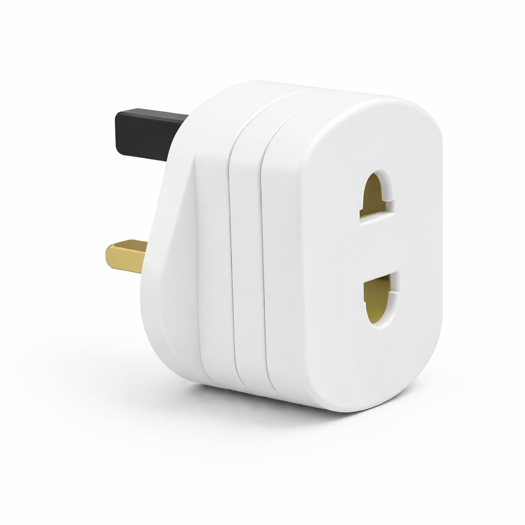 Toothbrush Adaptor Plug Electric Shaver Shaving adaptor 2 Pin Plug To 3 Pin Plug Shaver Adapter Plug Uk Power Adapter Shaver Plug 2 Pin Adapter Plug Uk For Shaving Razor (pack of 1)