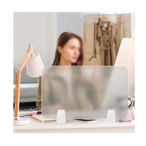 Séparateur de bureau acrylique transparent contre distractions visuelles