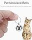 UYRVAPE 6pcs Silberne Glöckchen Schellen - Glöckchen Silber Hundeglocke Jagd Silber Jingle Bells Glöckchen Hundeglocken Schlüsselringe Metallglöckchen Glocke Hund für Hunde Halsband Dekor