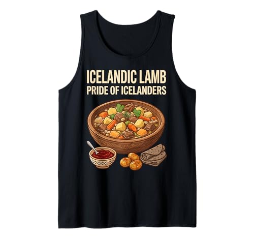 Icelandic Lamb Stew Kjötsúpa Pride of Icelanders Tank Top