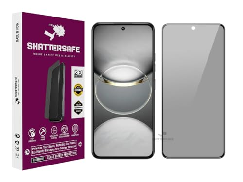Image of Anti-Spy Privacy Tempered Glass Compatible For Tecno Spark 30 Pro [Pack of 1]. 9H Hardness, Anti-Scratch, Edge-to-Edge Protection With Easy Installation Kit & Case Friendly Fit.
