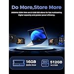 Laptop, 15.6-inch Laptop, 2025 Laptop Computer, 16GB RAM 512GB NVMe SSD, Intel N150 Processor(Up to 3.6GHz), Windows 11 Pro, 1080 FHD Display for Business & Students, 5000Mah Battery, Wi-Fi - Image 4