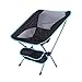FQXM Chaise de Camping Pliante, Chaise de Camping Pliante, Finition Lunaire Chaise Portable Voyage Plage Voyage Festival de Pique-Nique Pêche Ultra Léger Respirant Porter,Lakeblue