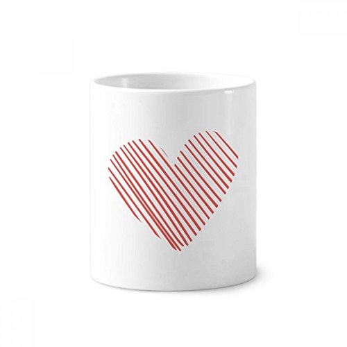 Mug coeur rouge 350ml pour décorer votre bureau ou organiser la salle de bain