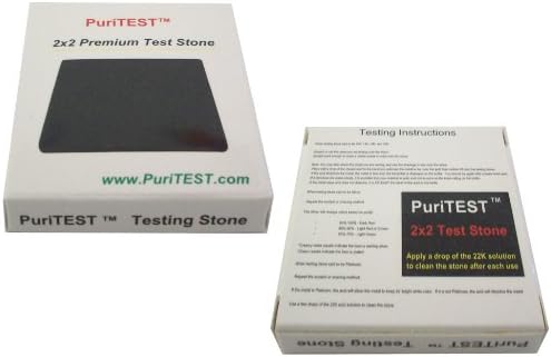 Miniatura 2 de PuriTEST Kit de prueba de soluciones ácidas de oro 10k14k18k, kit de probador de detección de metales, joyas de chatarra + piedra de prueba PRO de 2