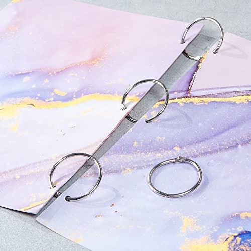 Offplex Loose Leaf Binder Rings 1 Inch (100 Pack) – Sturdy Book Rings, Index Card Rings, Key Rings, Flashcard Rings, Notebook Paper Rings, Metal Rings For Office, School Or Home #TOP6