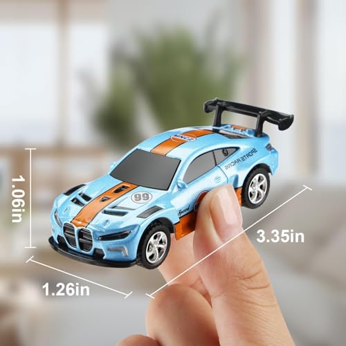 Image of Bestie toysMini 1:64 RC Drift Car with Mobile App Control, USB Rechargeable 2.4GHz Racing Car Toy with LED Lights