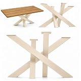 NWELD Gambe da Tavolo Spider in Acciaio, fino a 100 kg, Beige, 50x40x43 cm