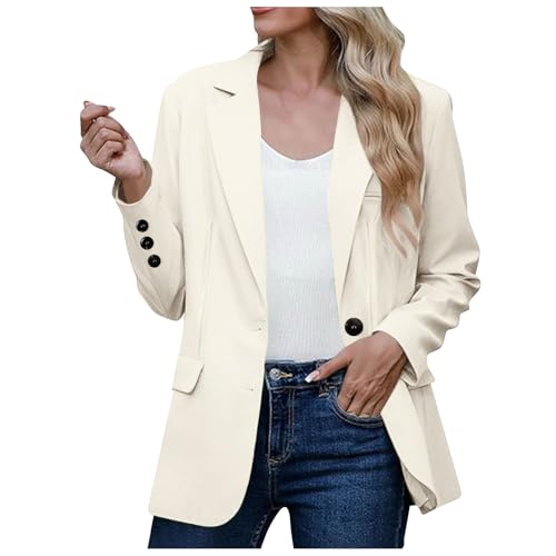 Chaqueta mujer vestir de solapa ideal para oficina y cenas elegantes blazer de manga larga formal
