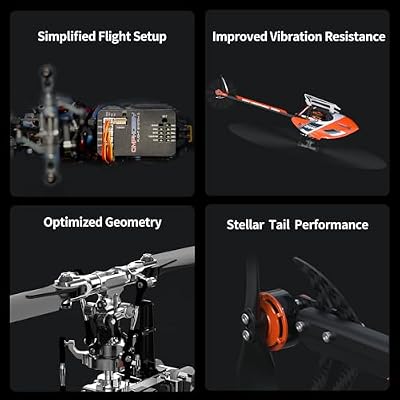 OMPHOBBY M2 EVO MK2 RC Helicopter for Adults Dual Brushless Motors Direct-Drive 6 Channel RC Helicopters Outdoor, Superior 3D Remote Control Plane Gifts Newly Upgraded Mini Drone BNF White