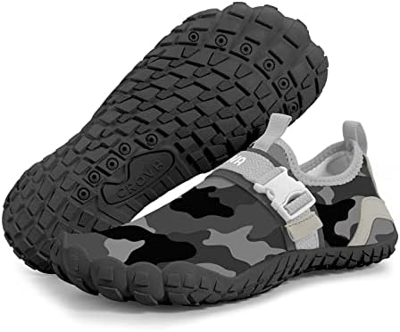 CROVA Boys Water Shoes Swim Shoes for Kids Girls Toddlers Sports Ultra Light Totally Drainage Quick-Dry Aqua Socks Barefoot Slip-on
