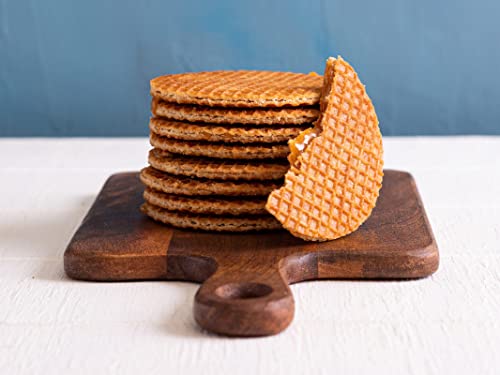 Stroopwafels Daelmans caramelo en lata – Caja de 9 latas naranja