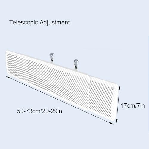 Deflector de ventilación de techo, director de flujo de aire de CA ajustable, evita el soplado directo del viento para sistemas de aire centrales, fácil montaje en casete