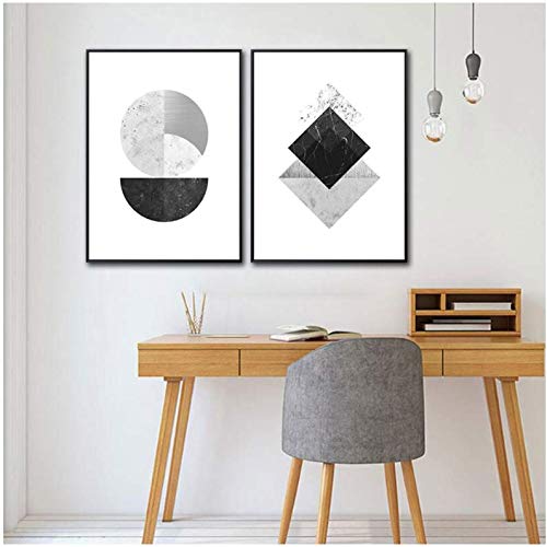 Affiche 50x70cm no frame géométrique : la solution pour un salon moderne sans artifice