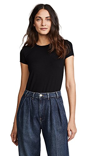 Only Hearts Women's So Fine Layering T-Shirt Bodysuit, Black, Medium