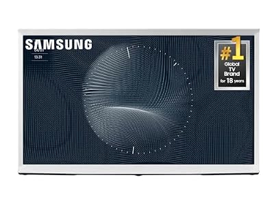 SAMSUNG 65-Inch Class The Serif LS01B Series - QLED 4K, I-Shaped Design, Anti-Reflection Matte Display, -Portable Easel -Stand, Ambient Mode+ Smart -TV -w/ Alexa Built-in (QN65LS01BAFXZA,Latest Model)